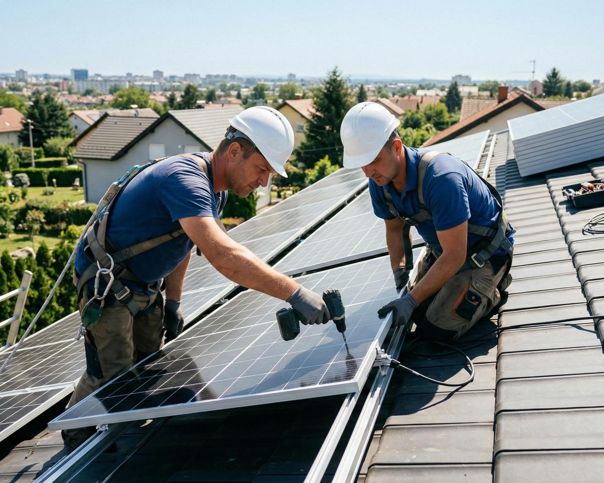 Montaža solarne elektrane