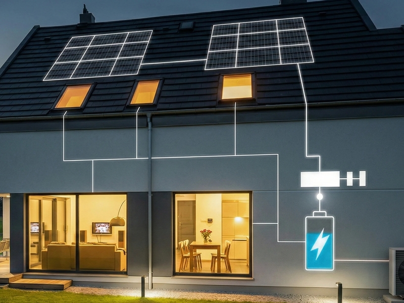 Hibridna solarna elektrana s baterijom