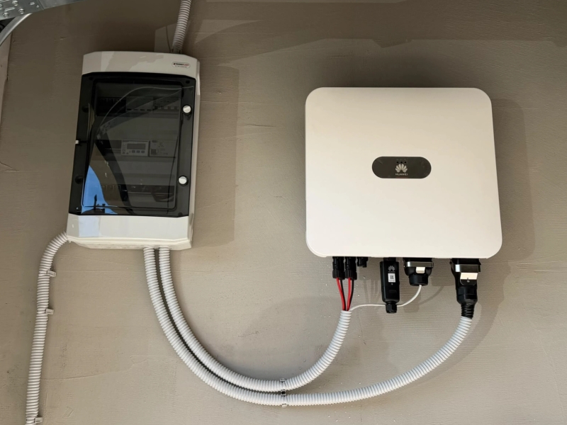 Inverter i električni razvod solarne elektrane u Karlovcu
