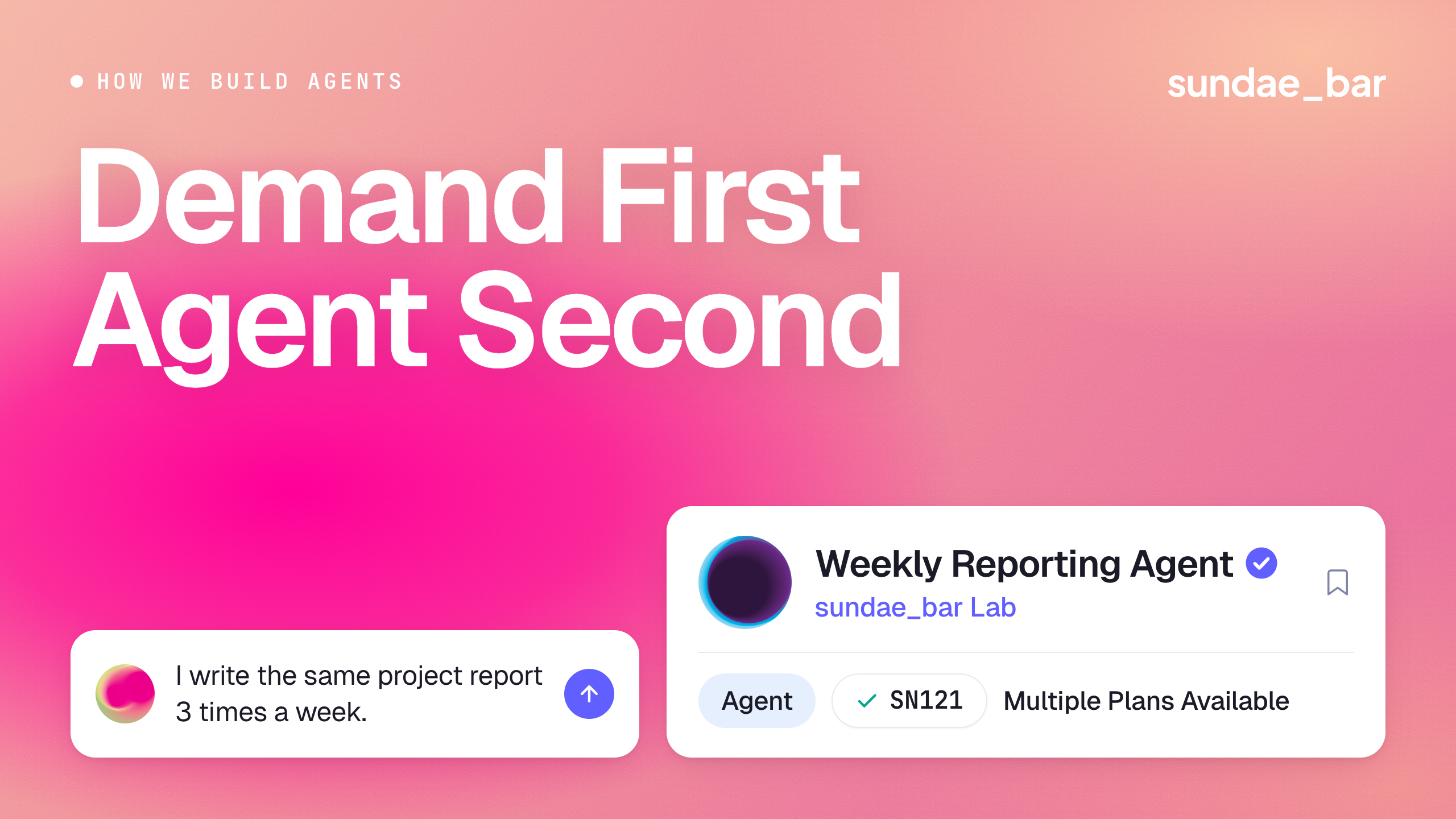 sundae_bar explained: how we build AI agents, and how SN121 makes them better