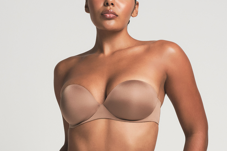 skims bra for backless dress SKIMS Bra | Onyx | Black | Multi-Way | 32B