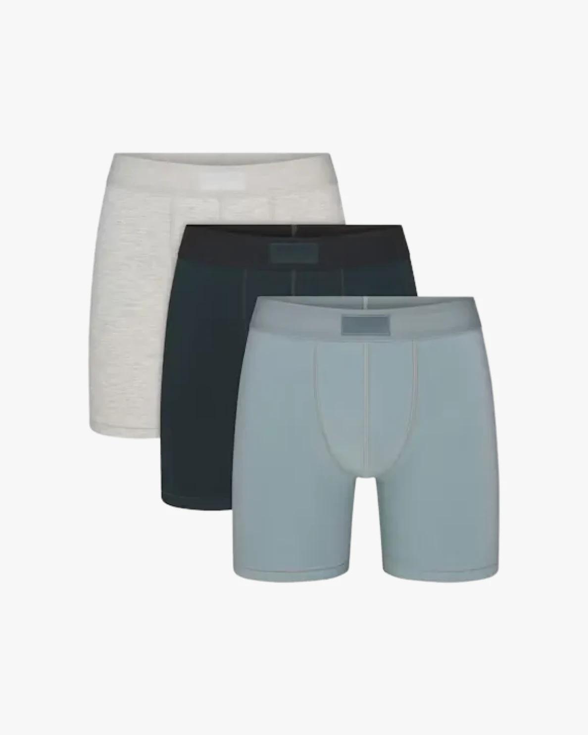 SKIMS ボクサーブリーフ　3枚セット　限定色　Verdant Multi SKIMS COTTON MENS KNIT BOXER 3-PACK | VERDANT MULTI | SKIMS