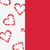 CANDY HEART AND RED