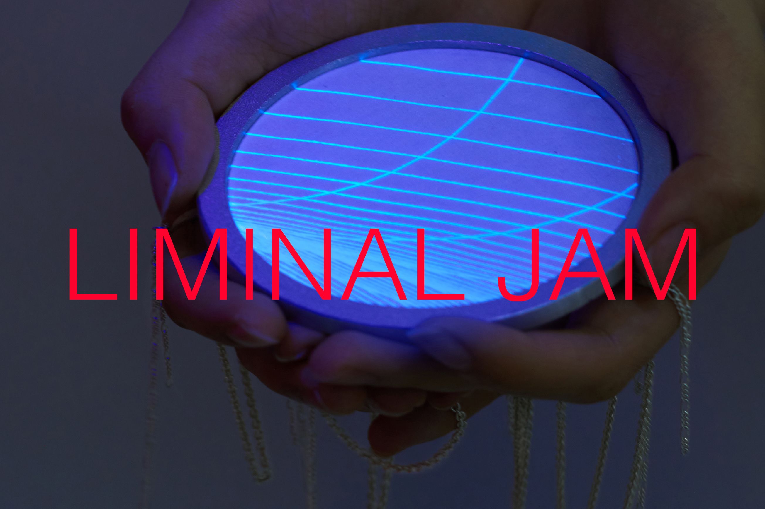 Jewellery & Metal student holding glowing object
