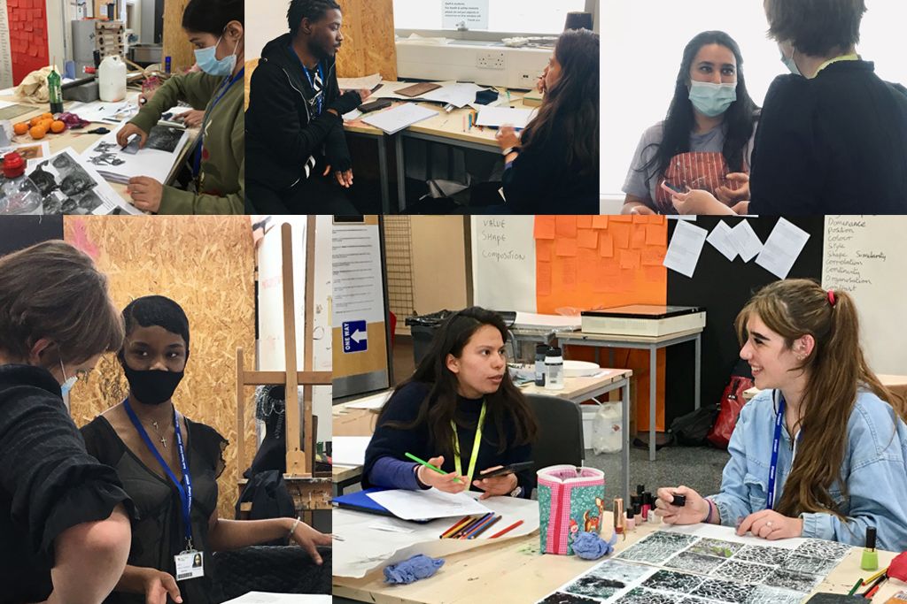 South Thames College - Foundation Art and Design tutors and Students