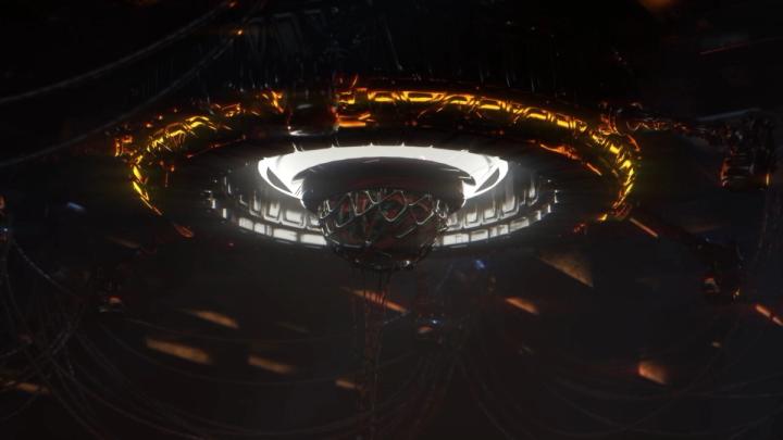 Frame from a machine generated sequence.