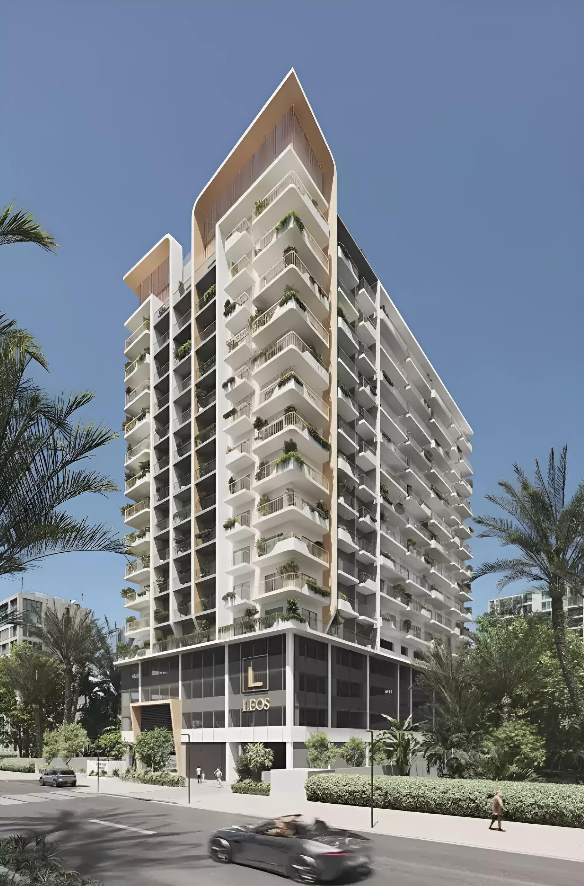 Weybridge Gardens landscaped garden and outdoor seating area, Dubai Land, Dubai