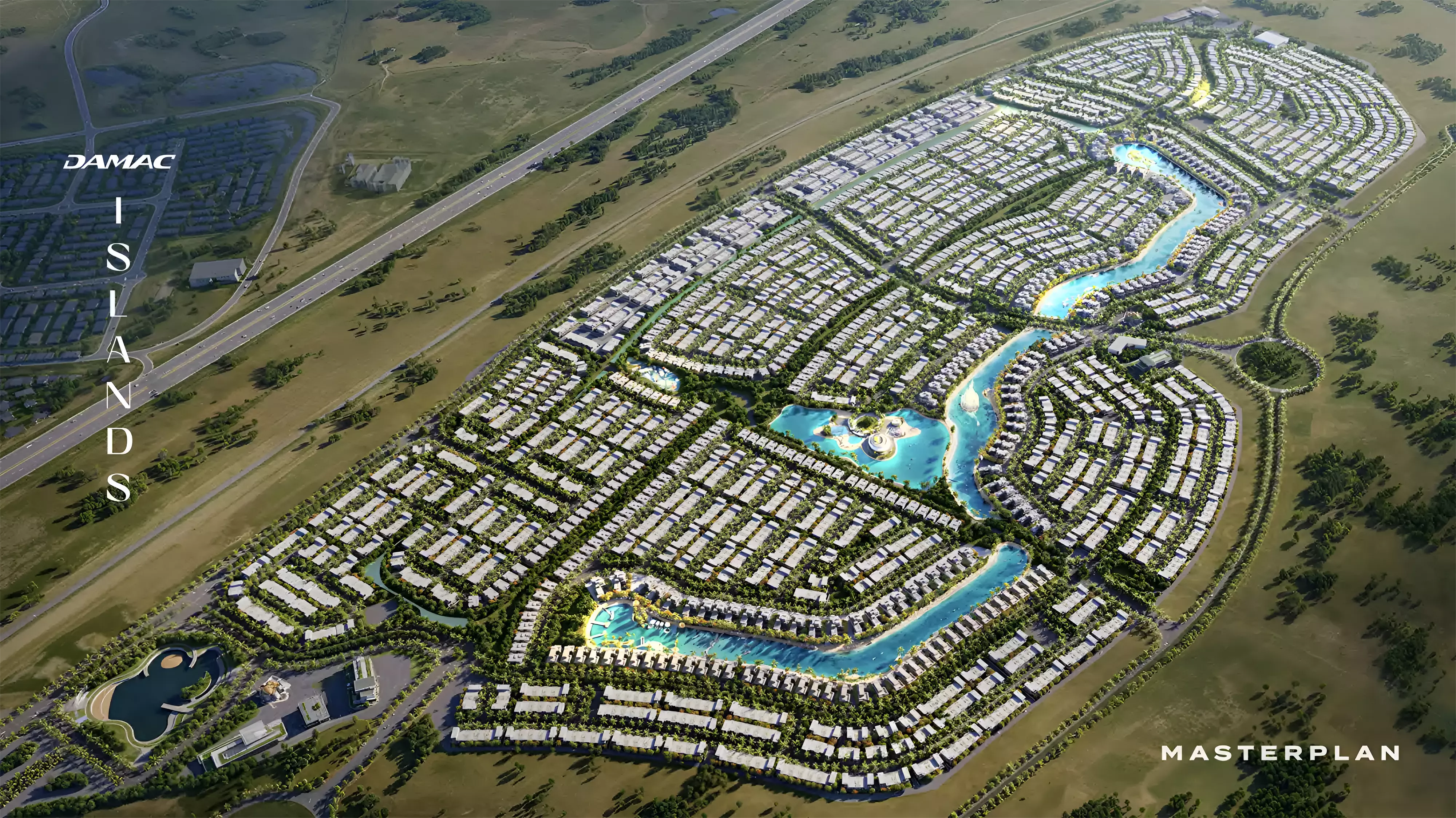 Bora Bora Phase 2 master plan layout showing villa and townhouse plots, DAMAC Islands, Dubai