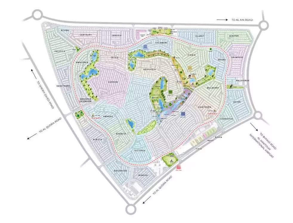 Uno at DAMAC Hills master plan layout