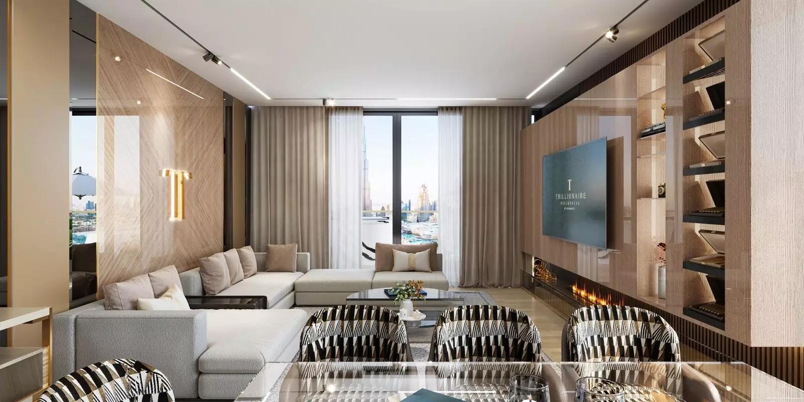Bathroom interior at Trillionaire Residences, Business Bay