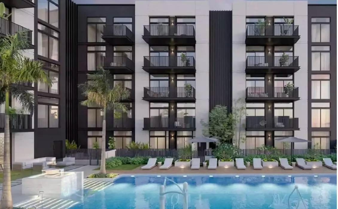 Indoor swimming pool at Enaya Residences, Jumeirah Village Triangle