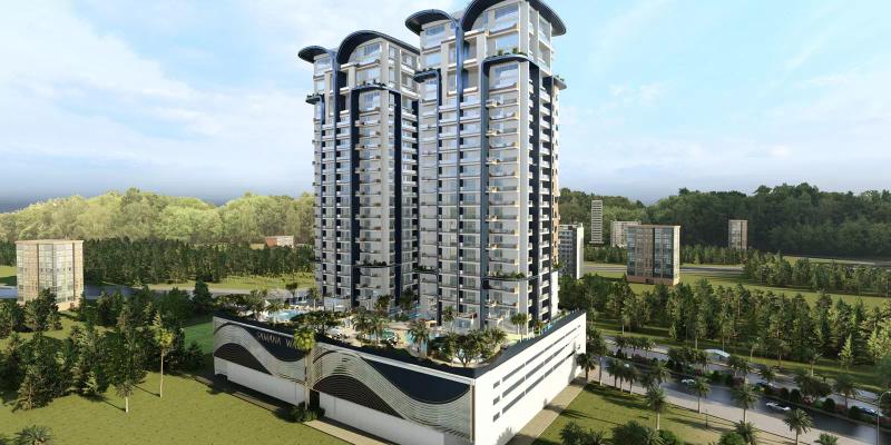 Samana Waves Phase 2 exterior facade view, Jumeirah Village Circle, Dubai