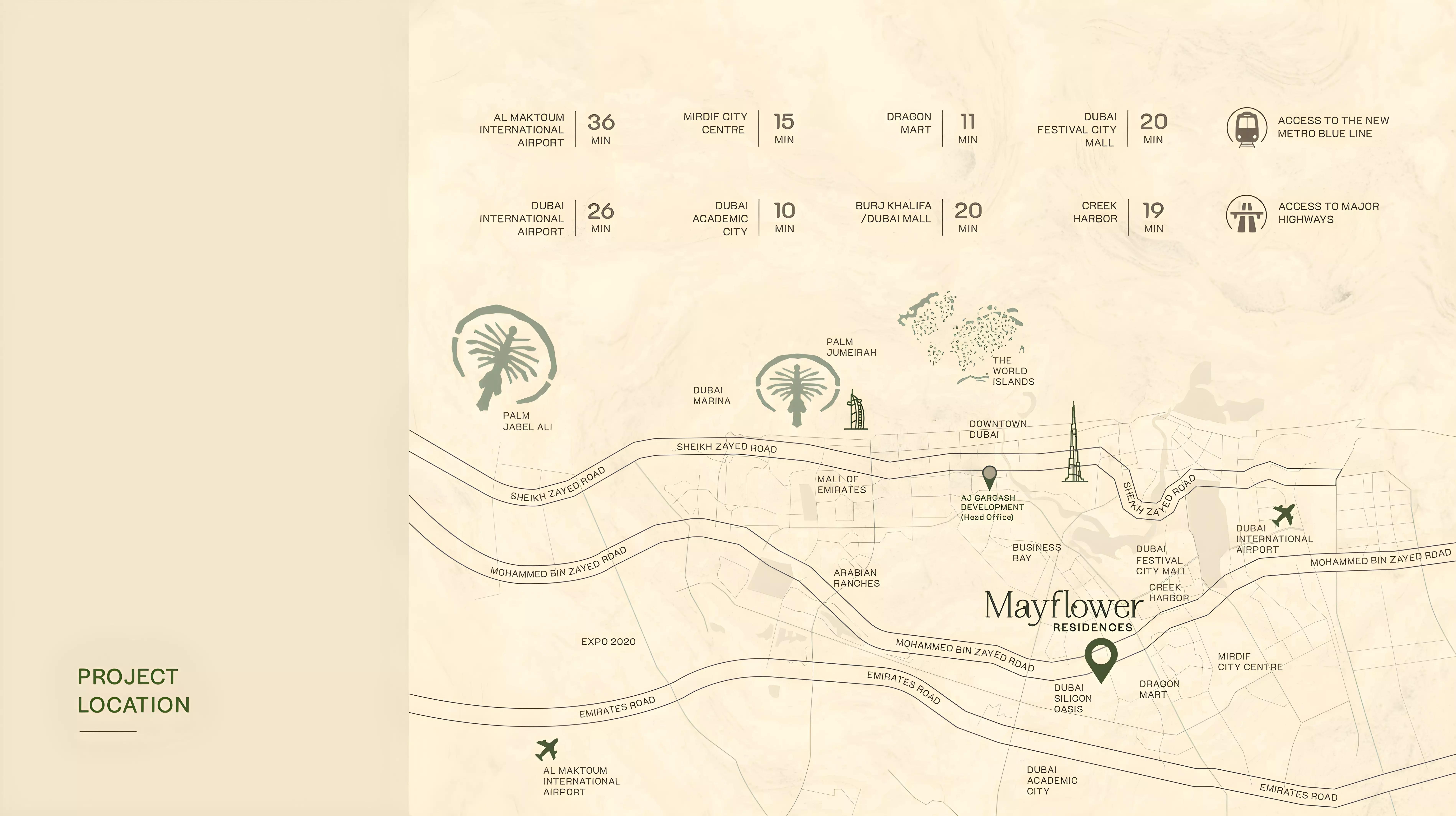 Mayflower Residences master plan layout, Al Warsan 4, Dubai