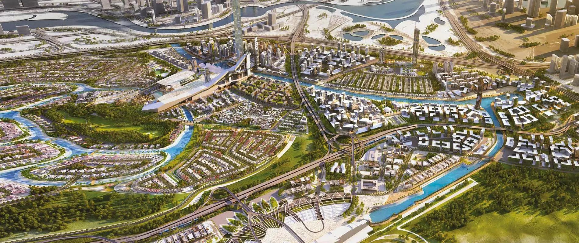 Masterplan layout of Azizi Riviera 44 within the Azizi Riviera community, Meydan One