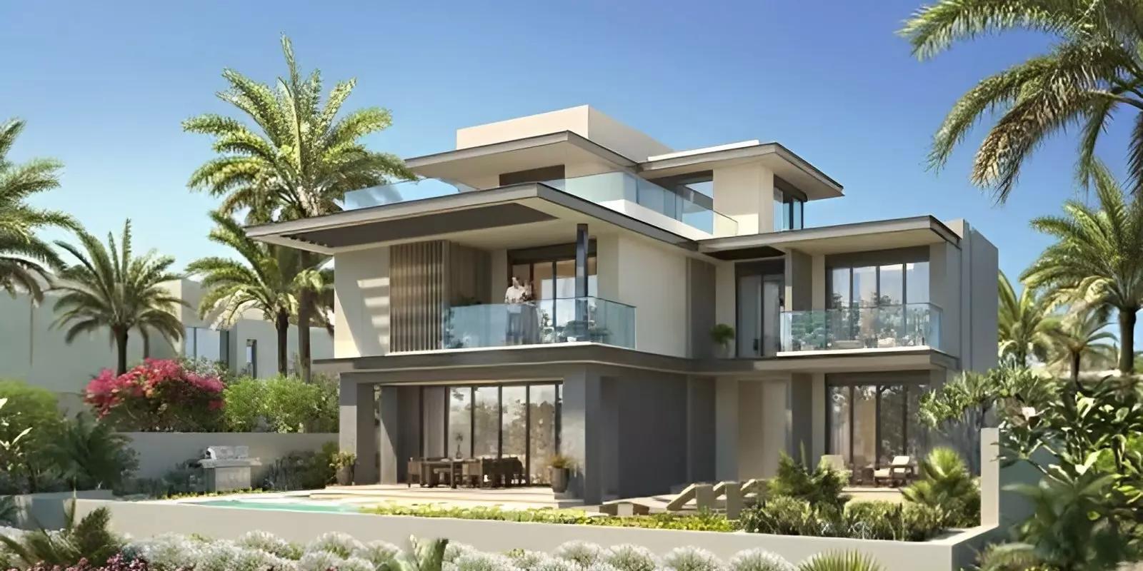 Elie Saab villa community facade view, Arabian Ranches 3, Dubai