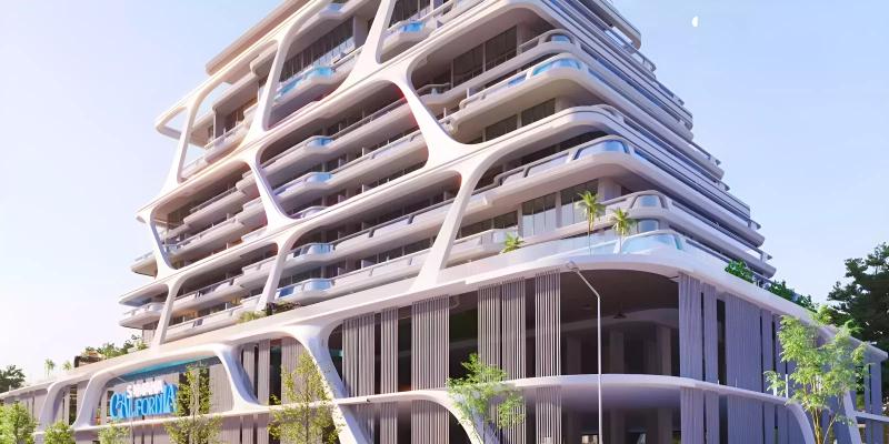 Samana California apartment building exterior, Al Furjan, Dubai