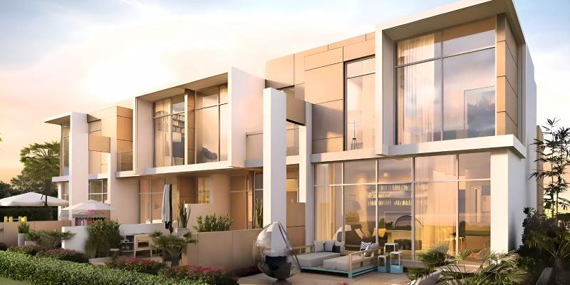 Uno villa exterior facade at DAMAC Hills, Dubai