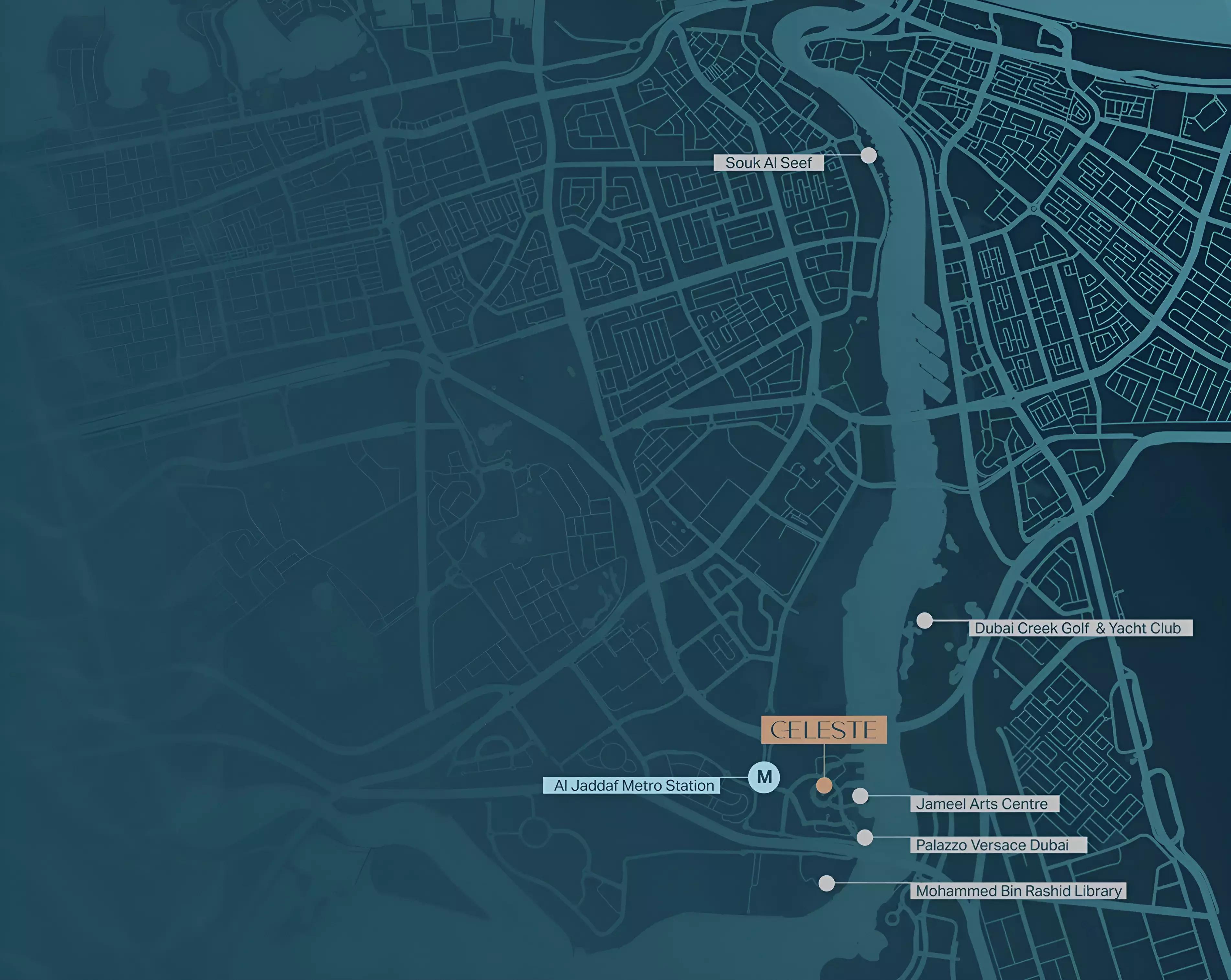 Celeste master plan layout, Culture Village, Dubai
