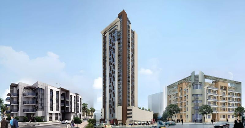 Samha Residence 2 exterior facade view, Jumeirah Village Circle, Dubai