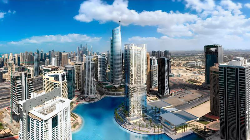 MBL Royal tower exterior view, Jumeirah Lake Towers, Dubai