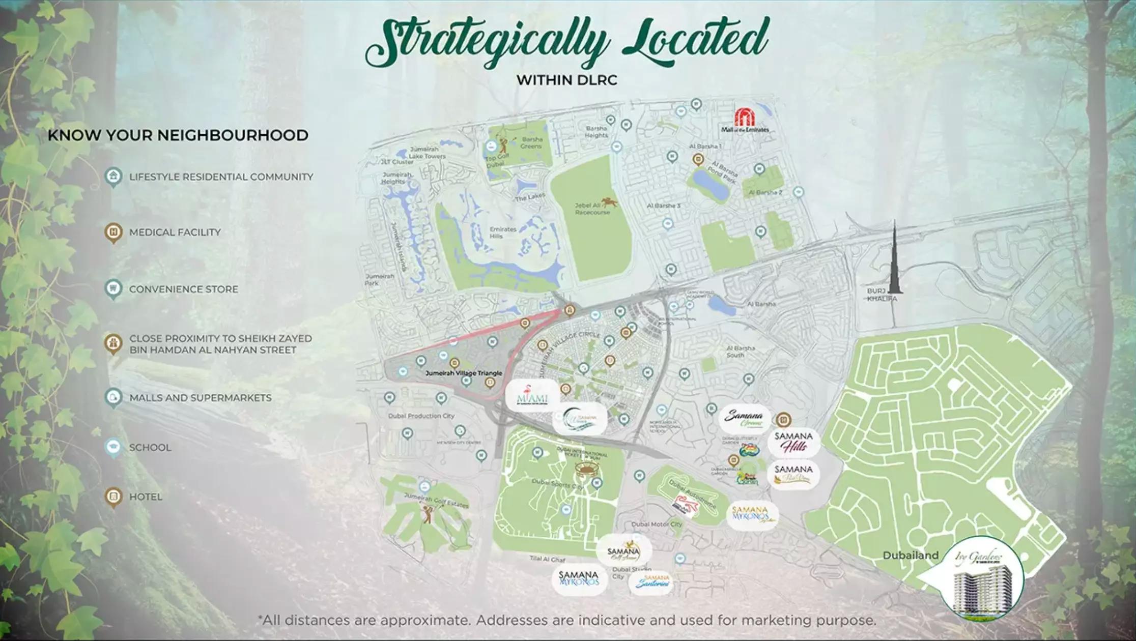 IVY Gardens Phase 2 master plan layout, Dubai Land Residence Complex, Dubai