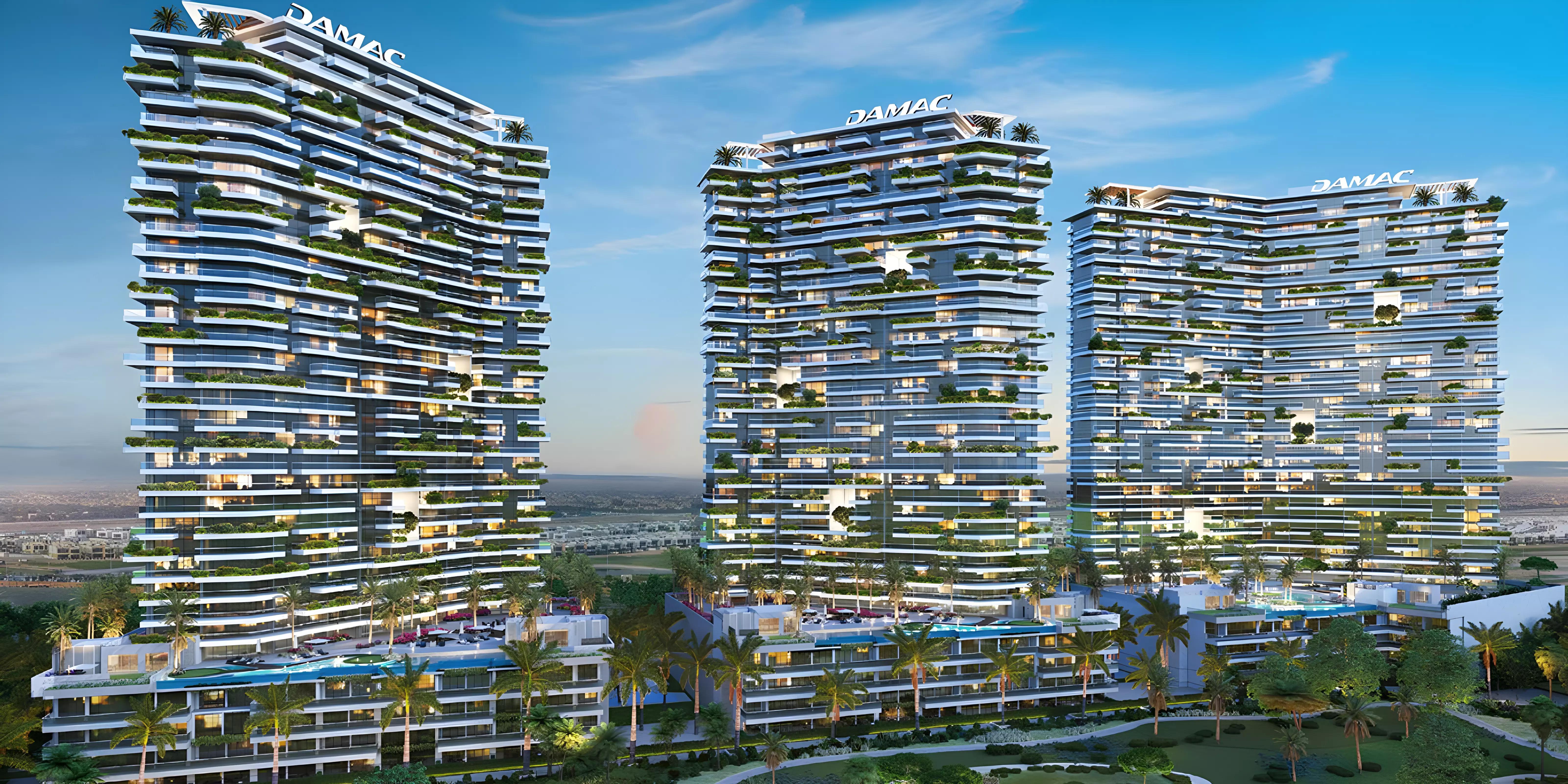 Golf Greens amenity deck with gym facilities, DAMAC Hills, Dubai