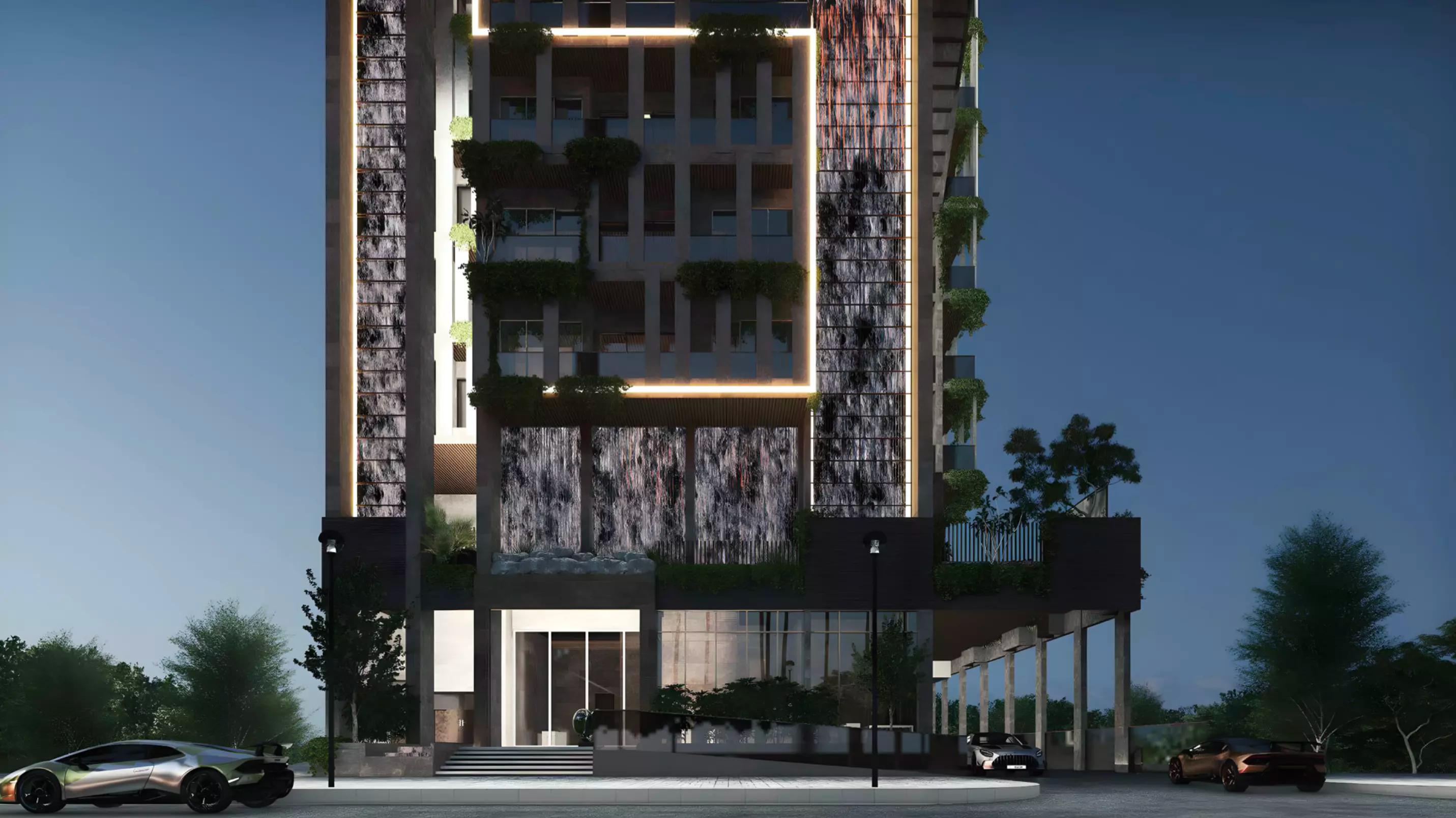 Amazonia landscaped garden area, Al Jaddaf, Dubai