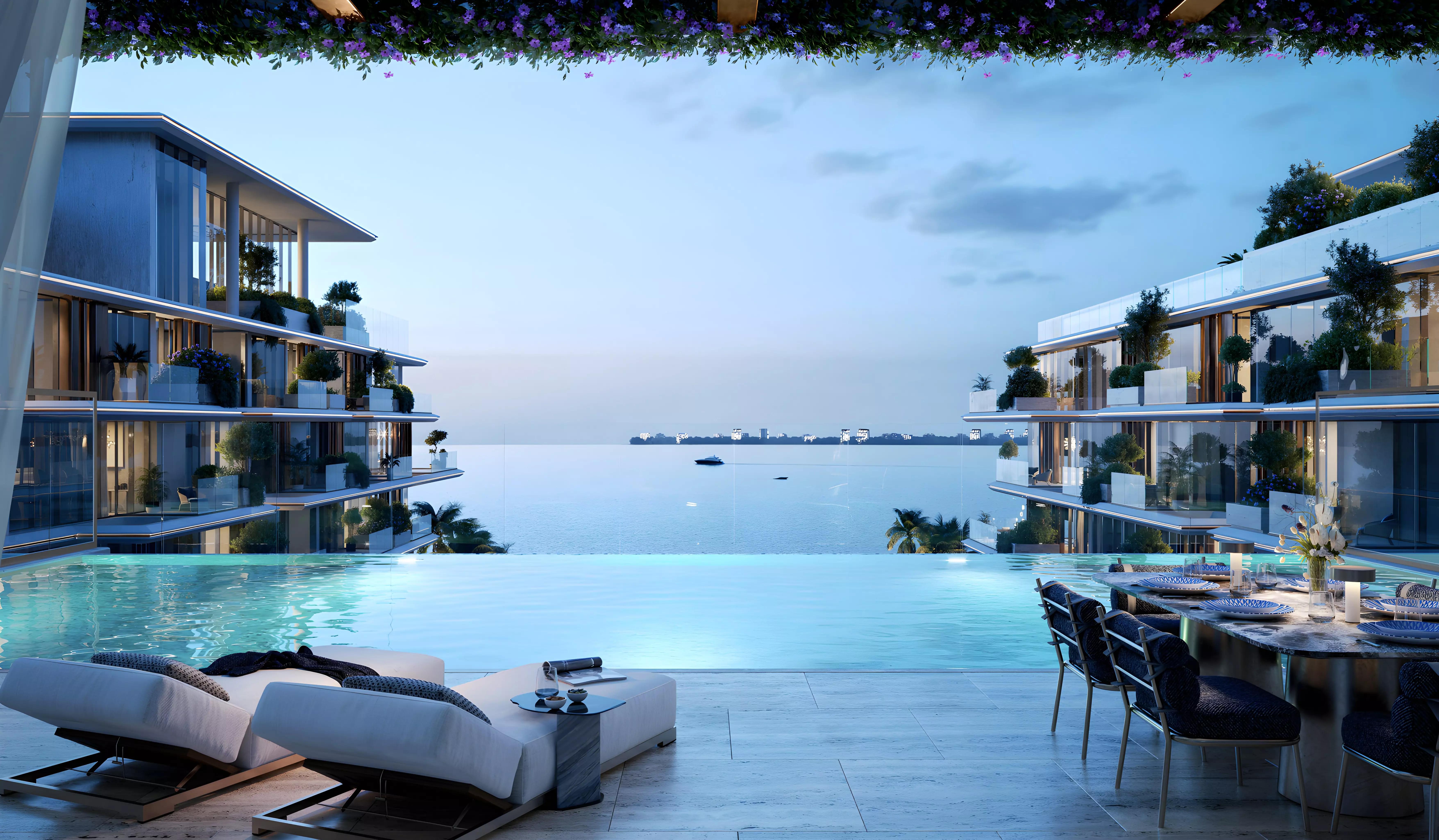 Selina at Dubai Islands interior living space rendering, Dubai Islands