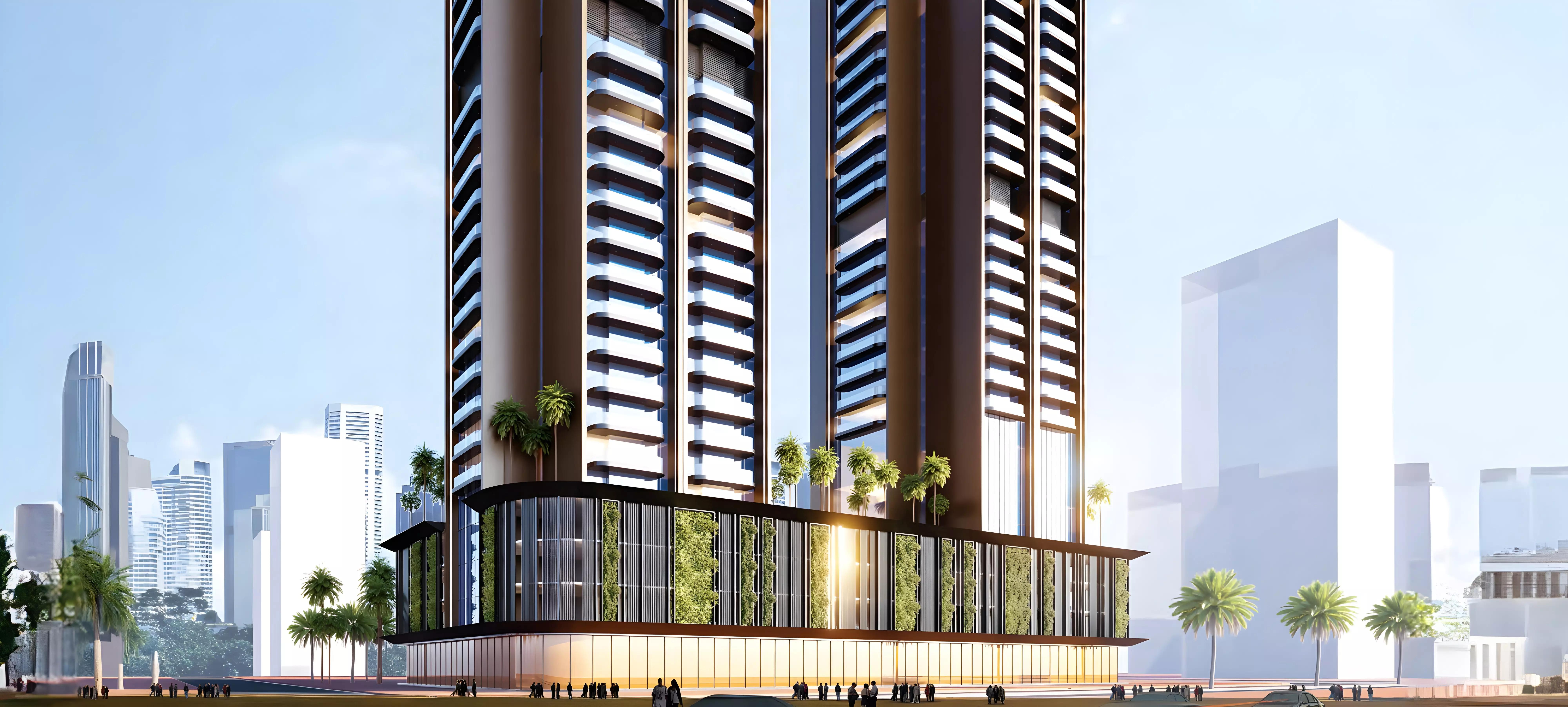 Guzel Tower Phase 2 exterior facade, Jumeirah Village Triangle, Dubai