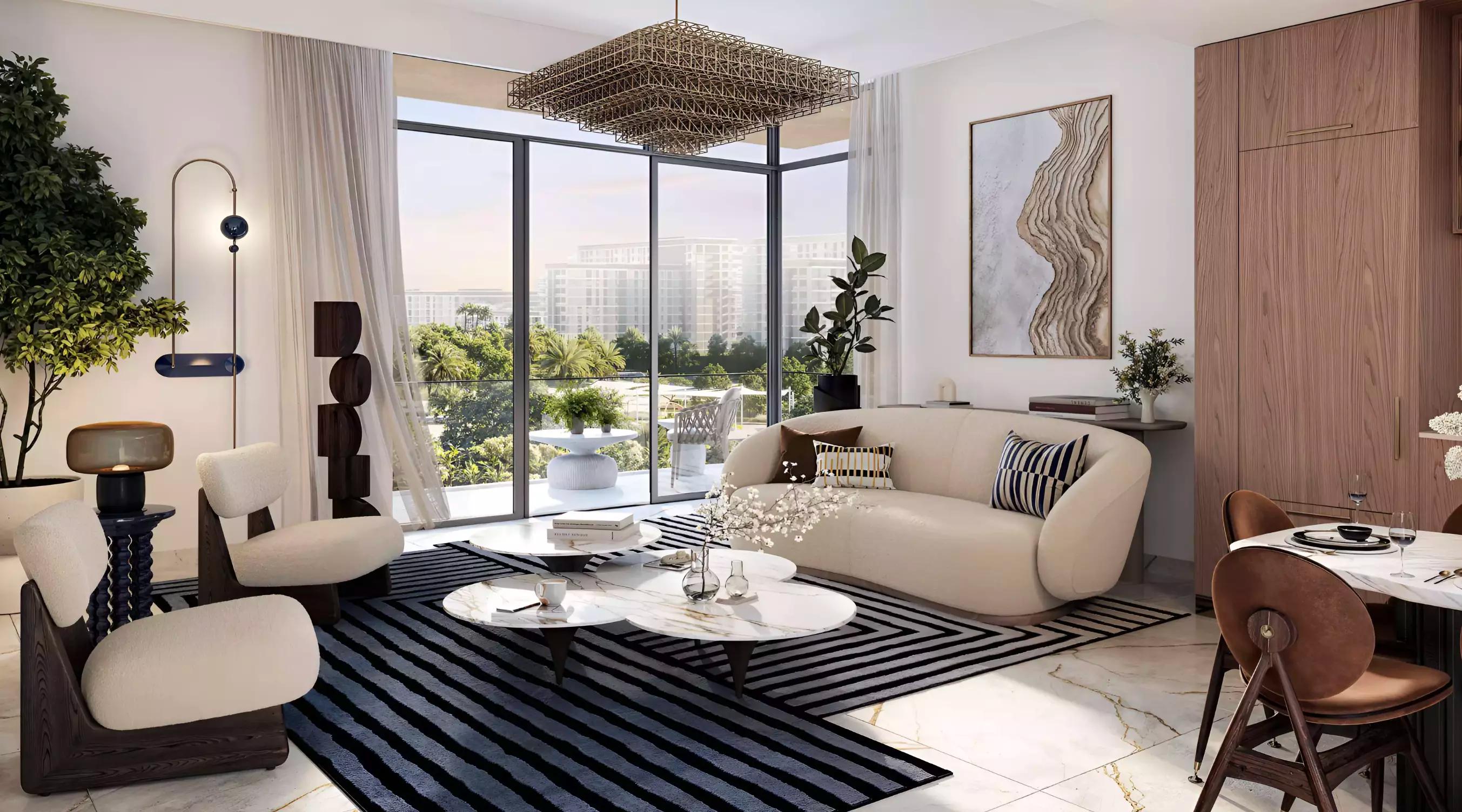 Interior living space at Address Residences, Dubai Hills Estate