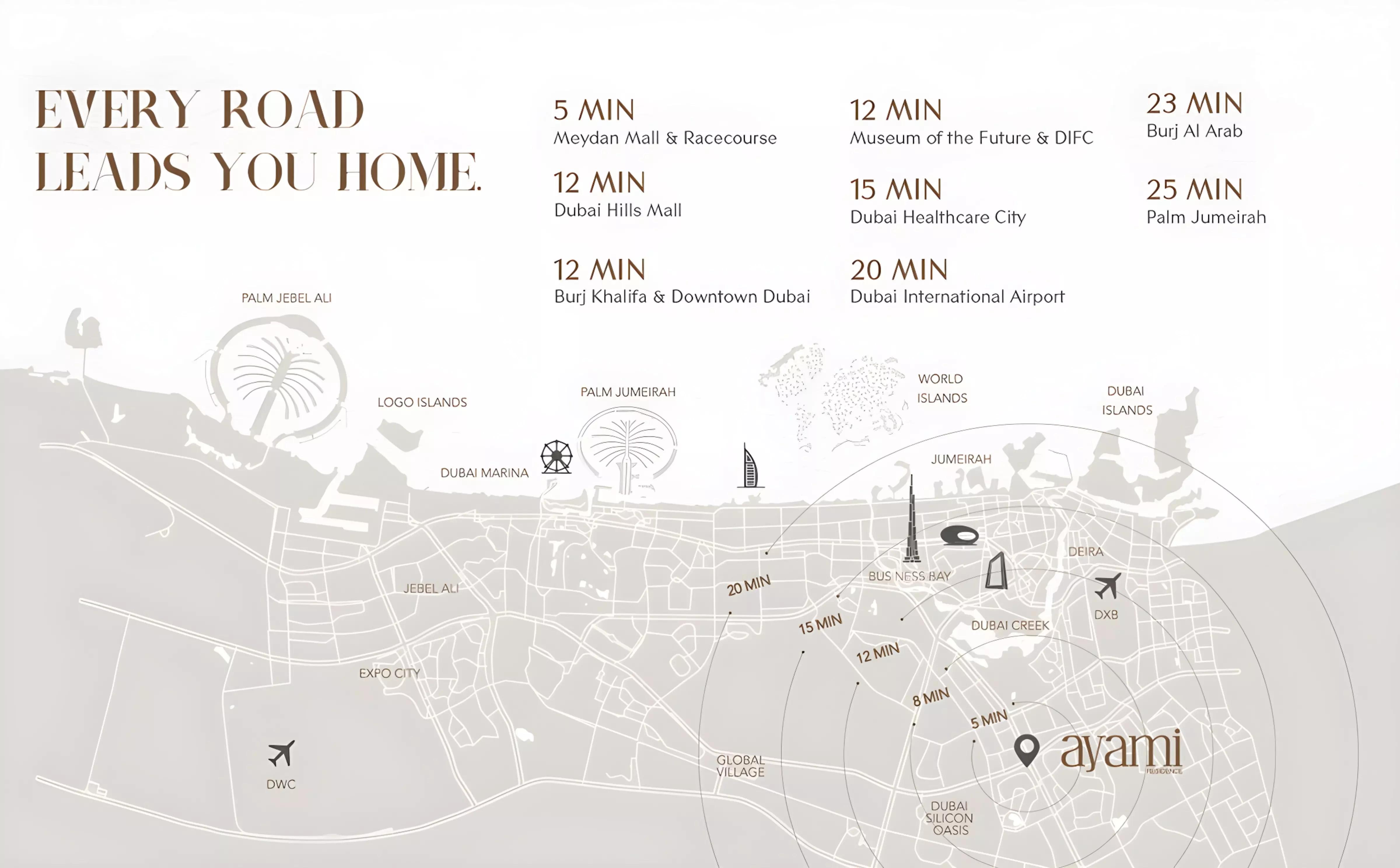 Ayami Residence master plan layout, Al Warsan, Dubai