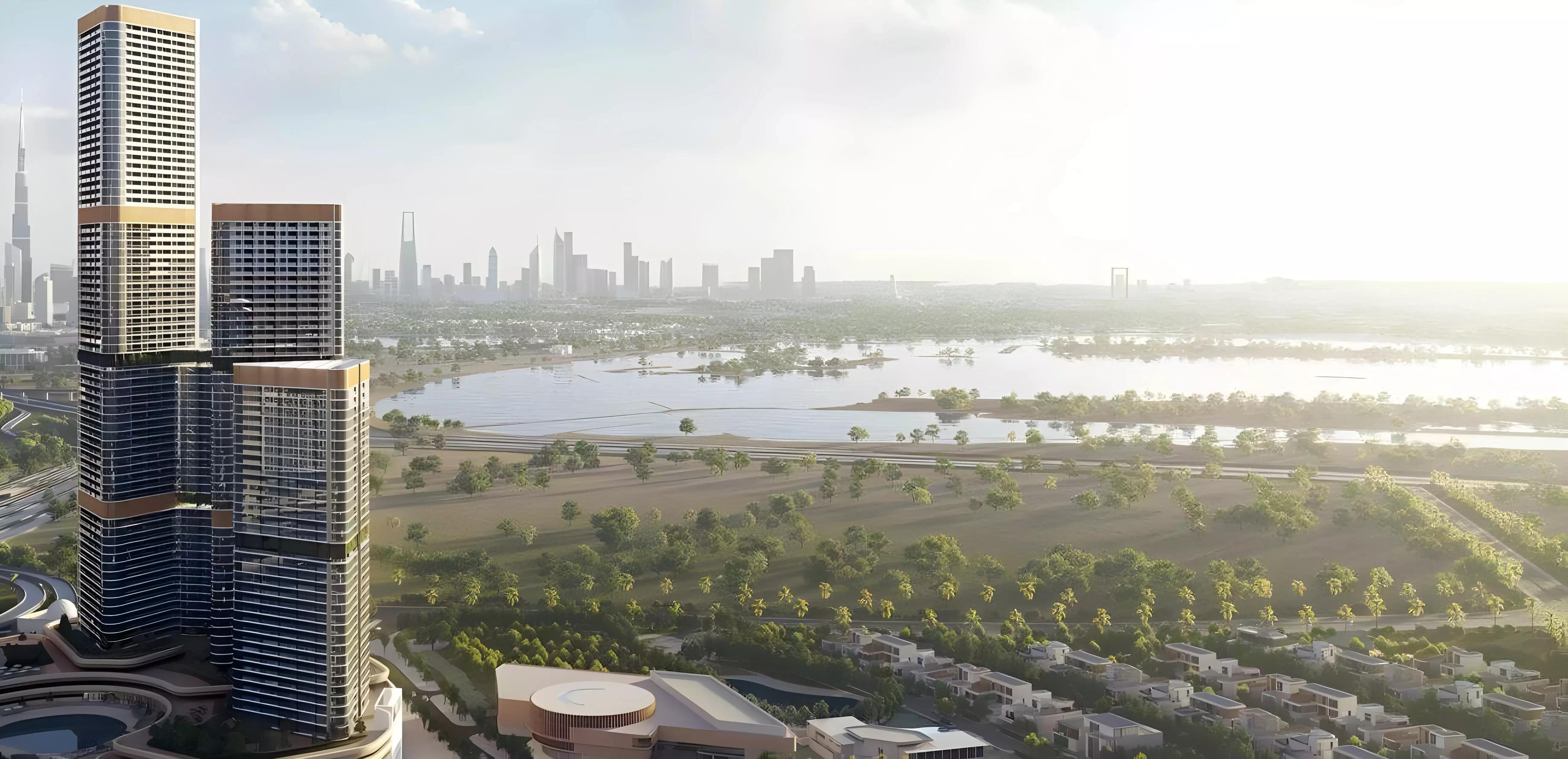 Skyvue Stellar tower exterior view, Sobha Hartland II, Dubai