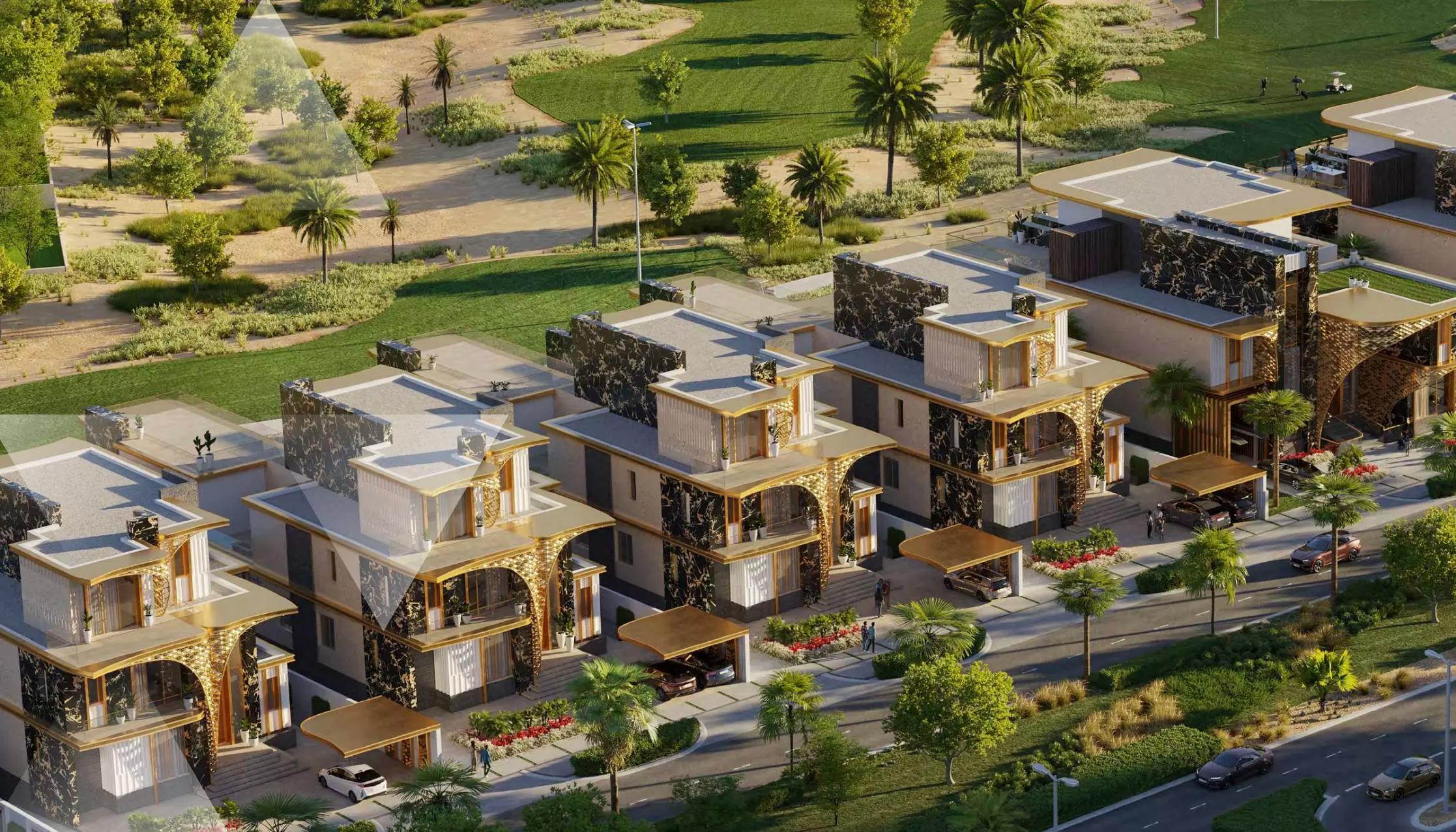 Interior living space of a Gems Estates Phase 2 villa, DAMAC Hills, Dubai