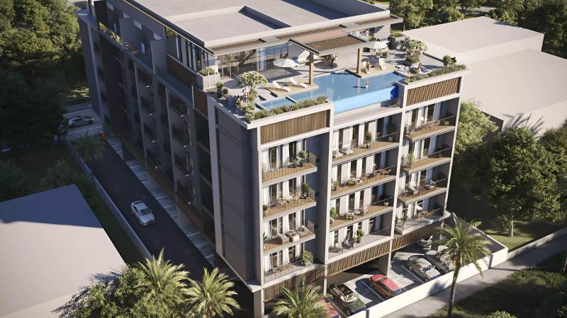 Amethyst by Siroya exterior facade view, Majan, Dubai
