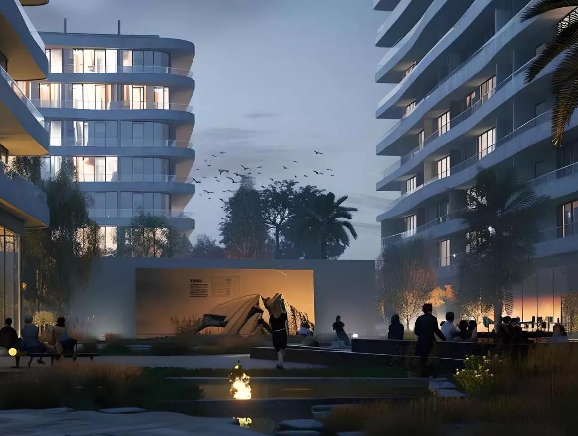 DAMAC Lagoons Views Phase 3 facade view, Dubailand