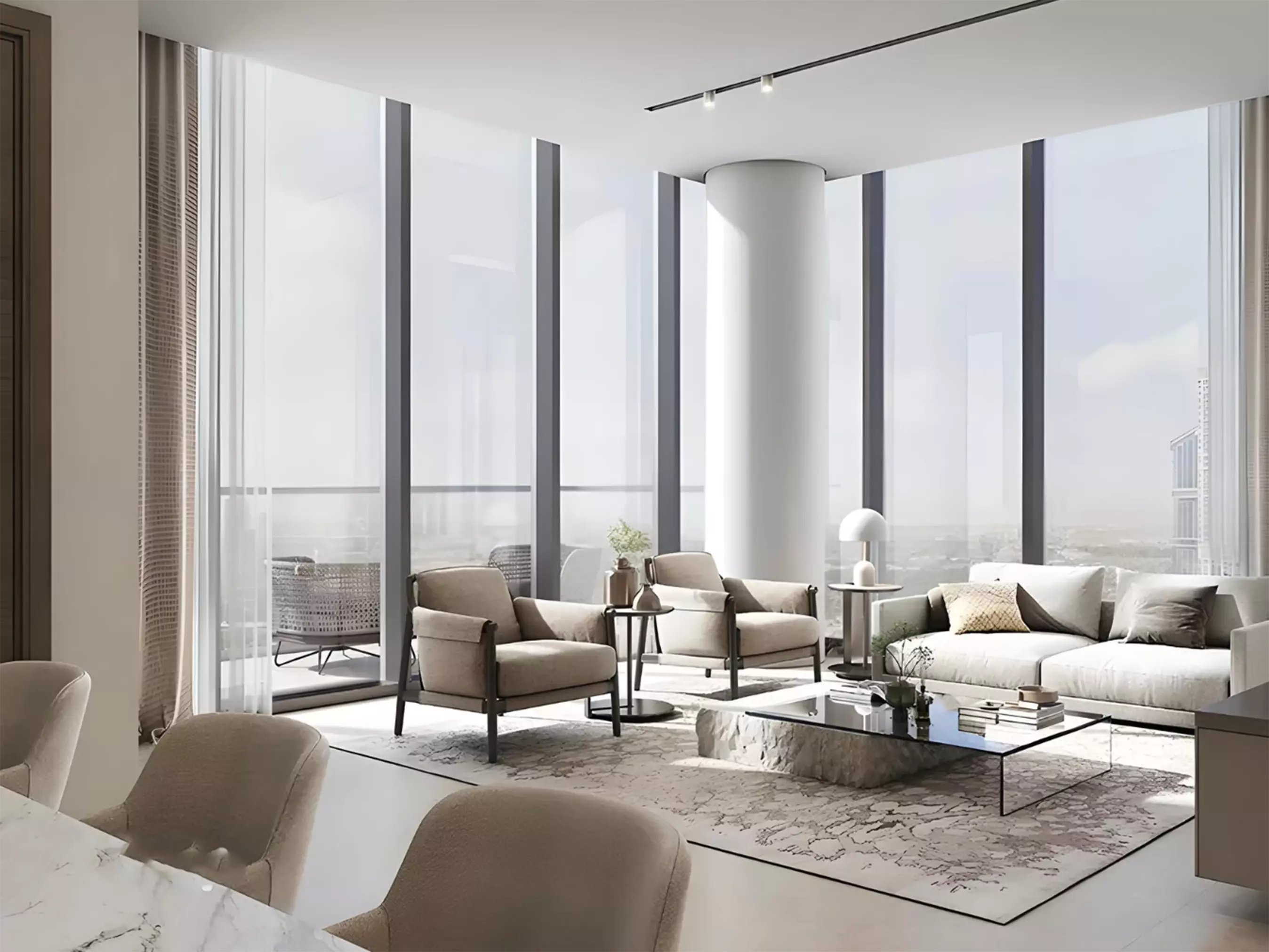 Indoor swimming pool at Sobha Skyscape Aura, Sobha Hartland II, Dubai