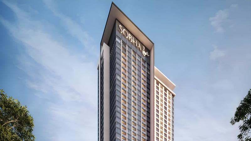 Sobha Creek Vistas Grande residential tower exterior, Sobha Hartland, MBR City, Dubai