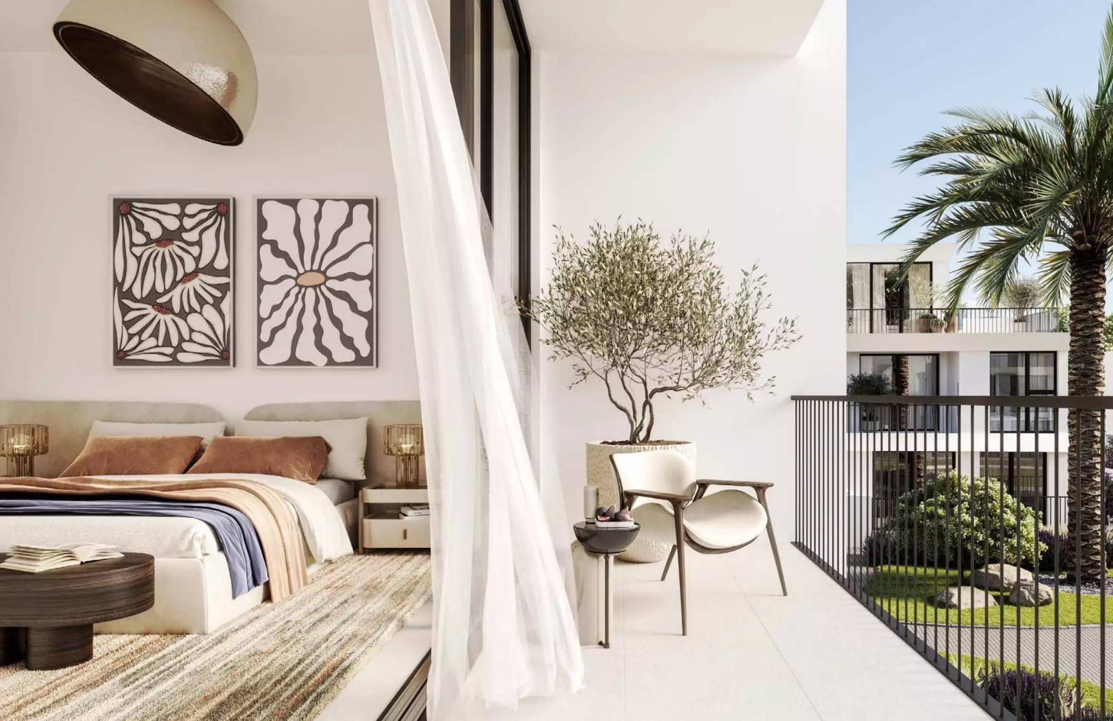 Greenway townhouse interior living space, Dubai South