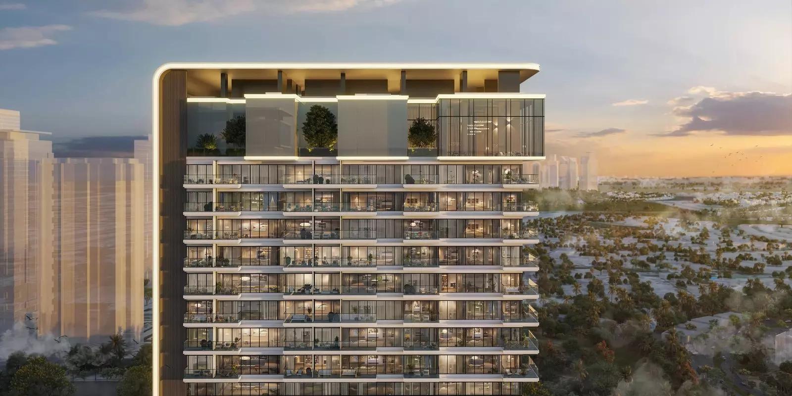 Upper House apartment interior living space, JLT, Dubai