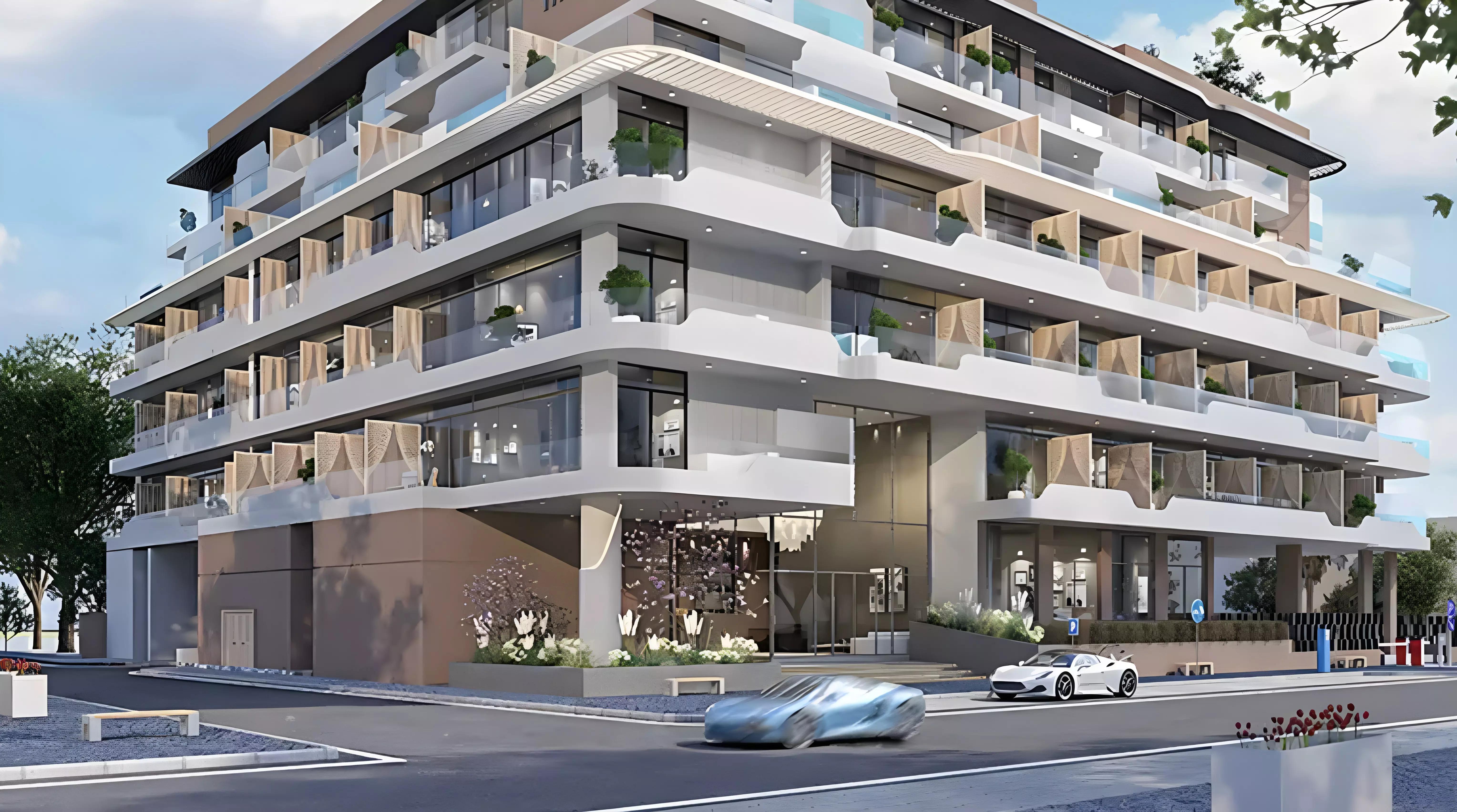 Stories apartments exterior rendering, Dubai South, Dubai