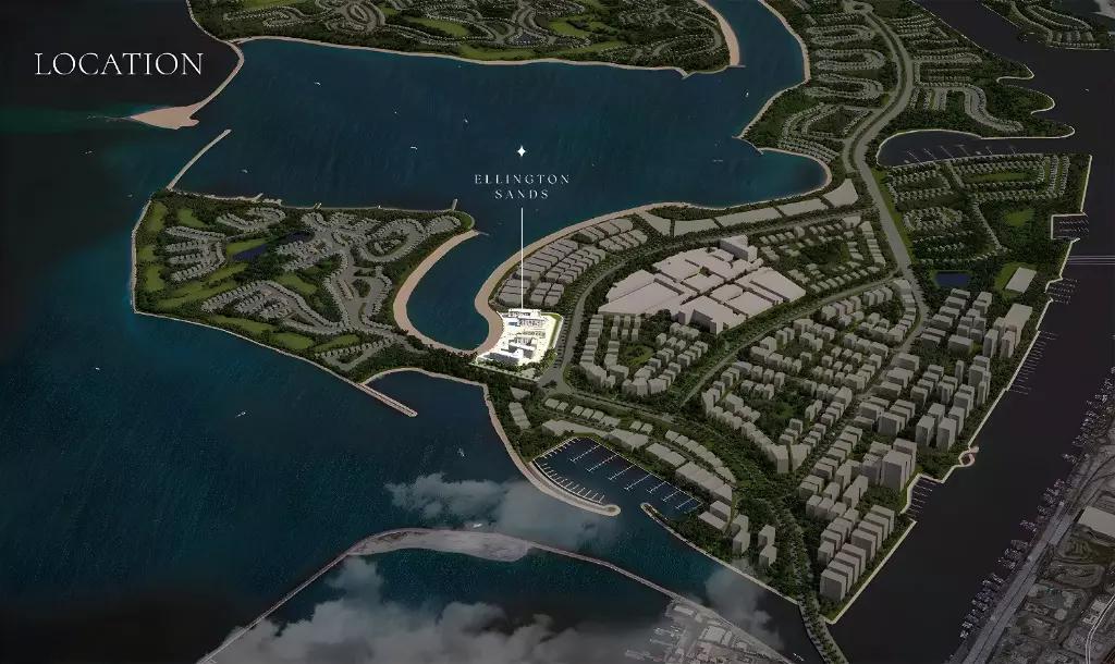 Ellington Sands master plan layout, Dubai Islands, Dubai