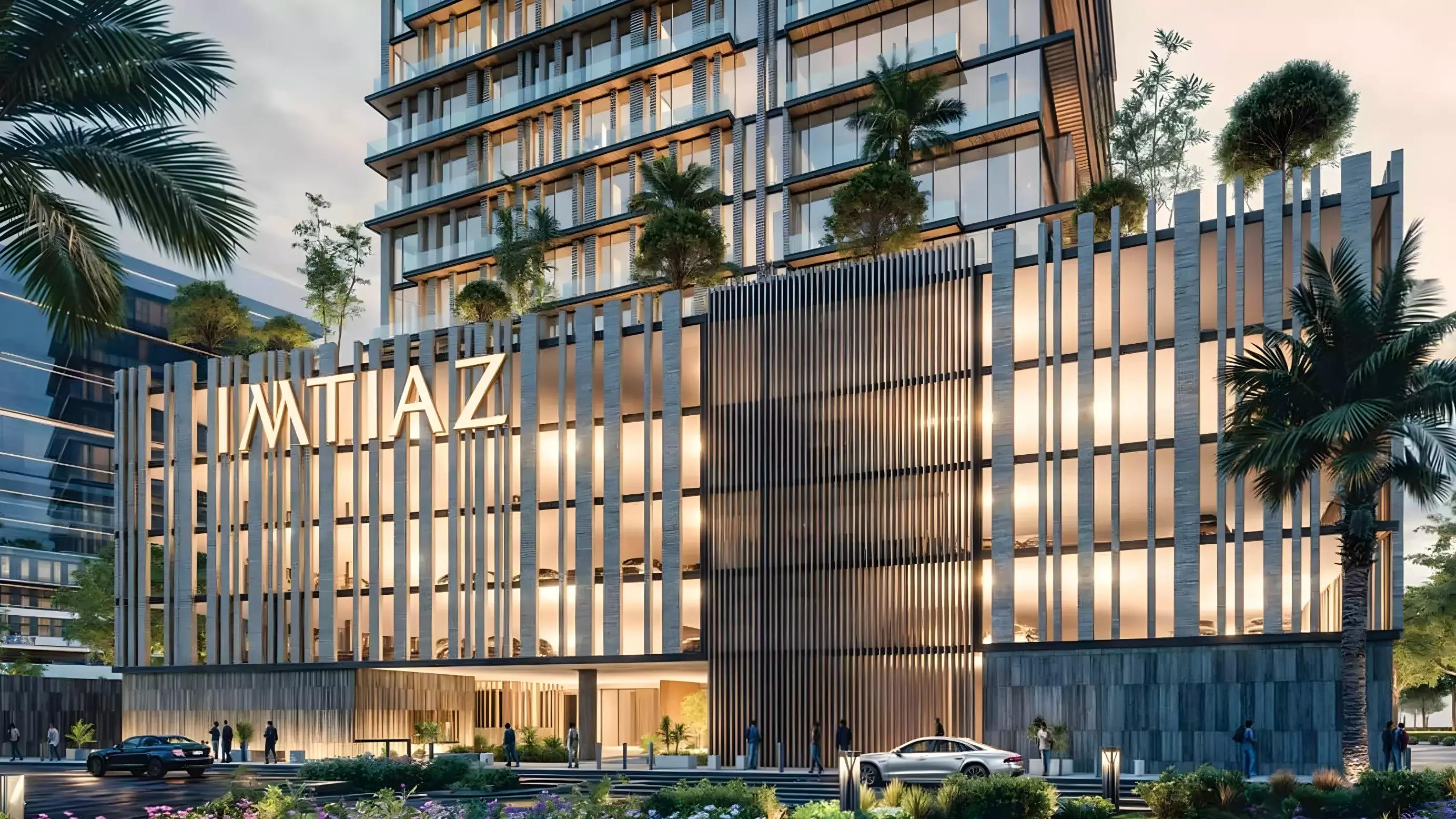 Cove Boulevard exterior facade by Imtiaz Developments, Dubai Land Residence Complex