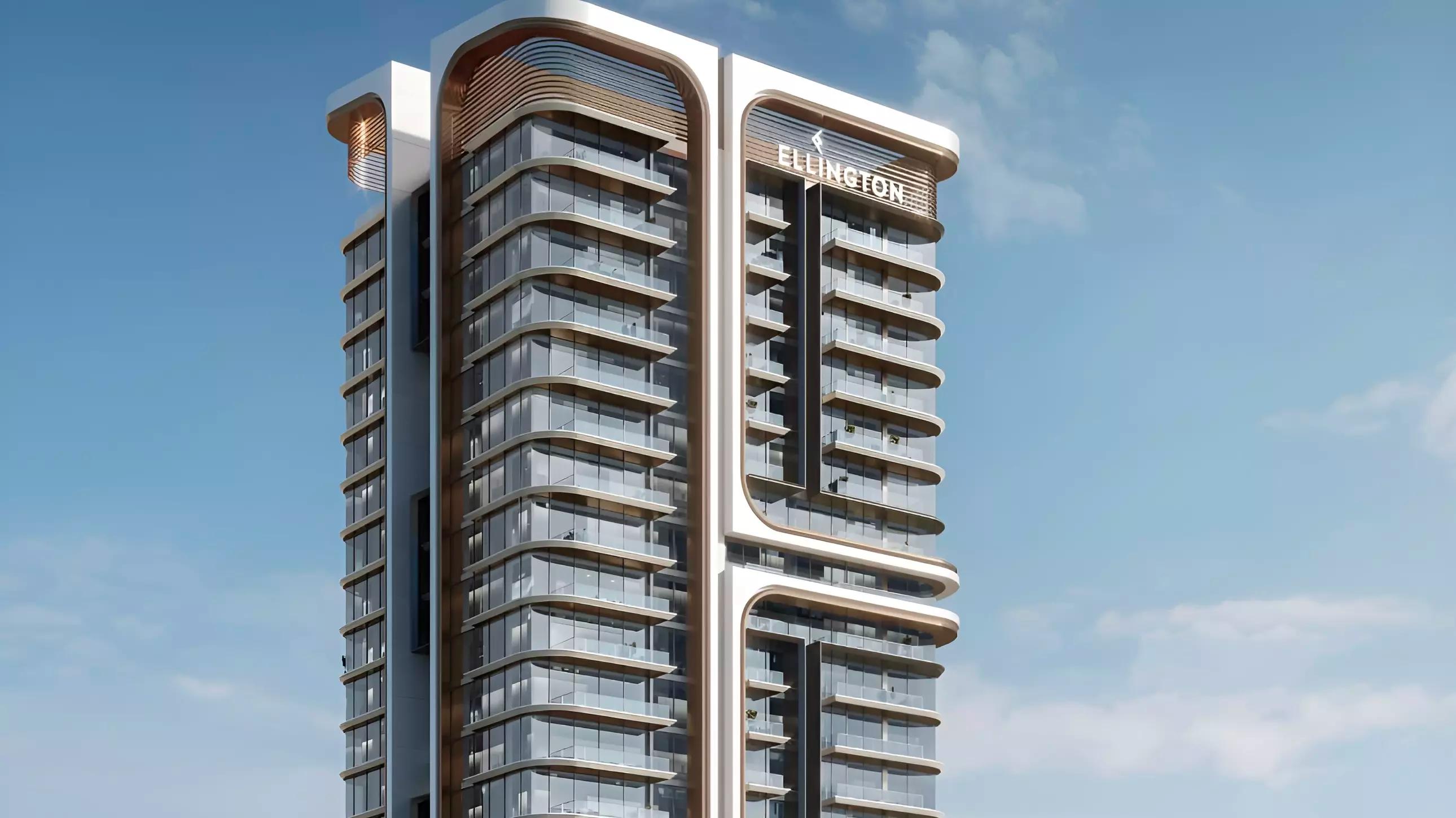Belgrove Residences exterior facade view, Meydan, Dubai