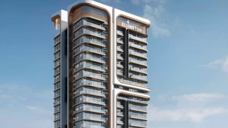 Belgrove Residences exterior facade view, Meydan, Dubai