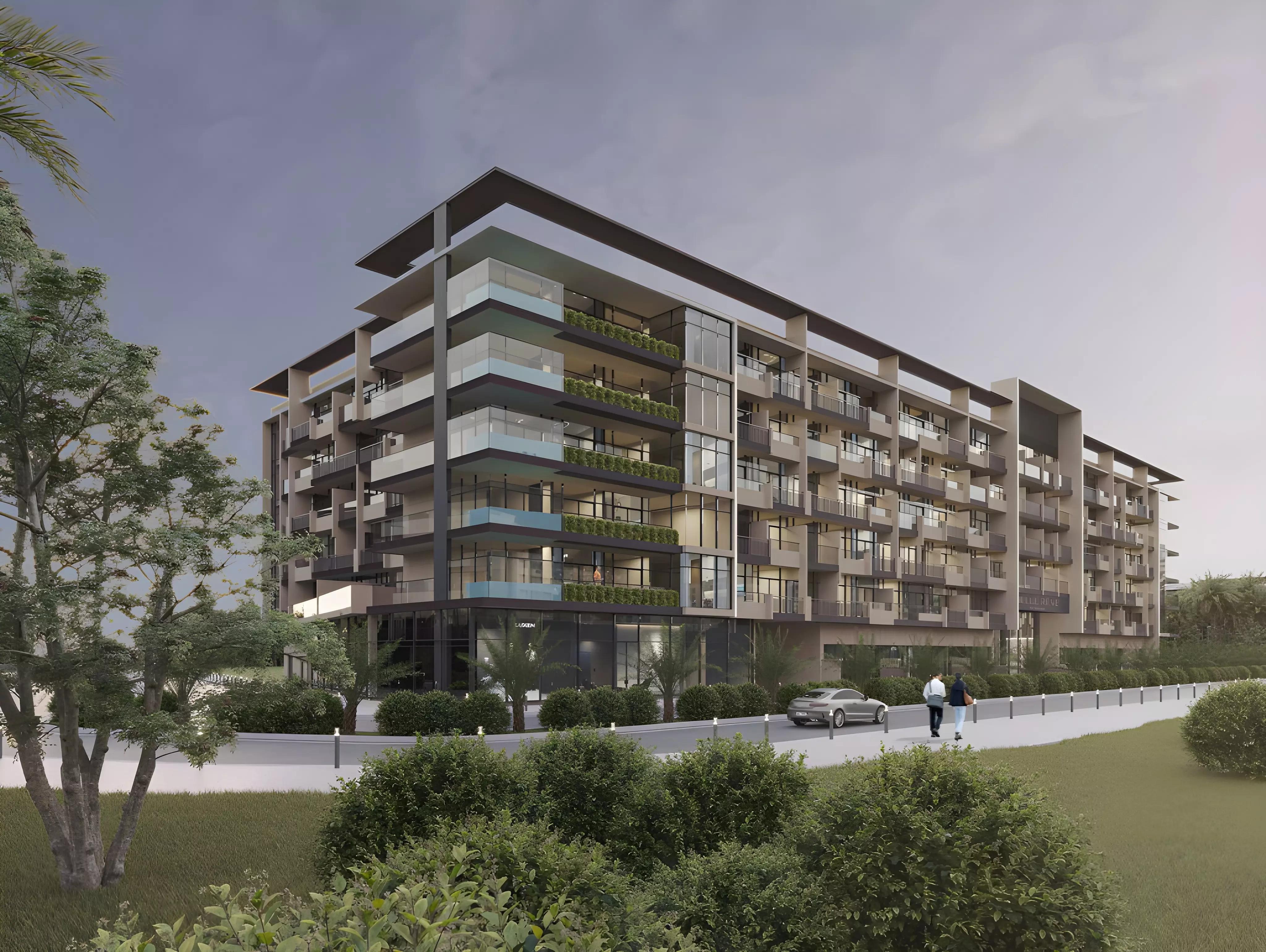Belle Reve by Zimaya landscaped garden and outdoor amenity area, JVC, Dubai