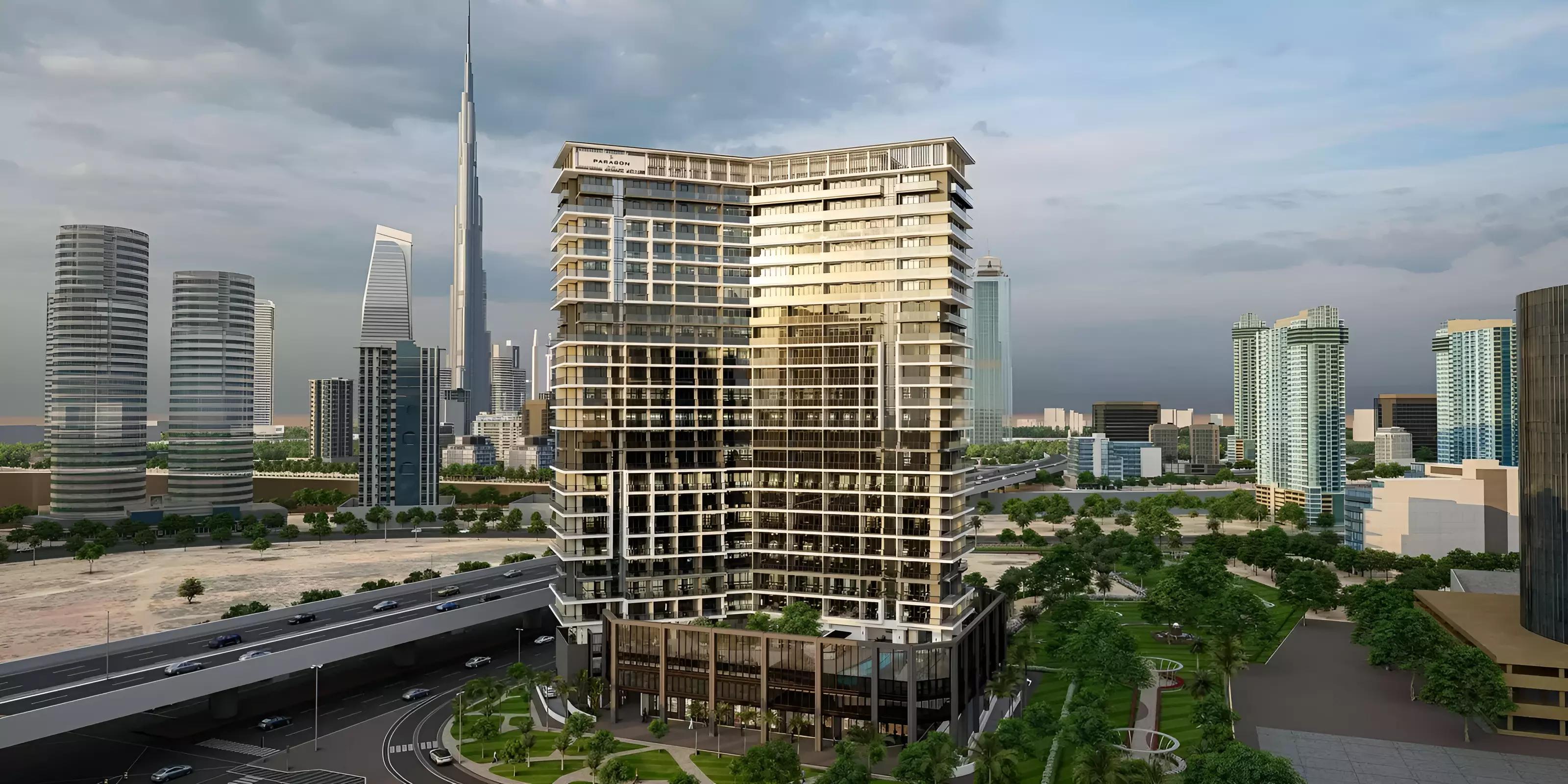 The Paragon by IGO tower exterior view, Business Bay, Dubai