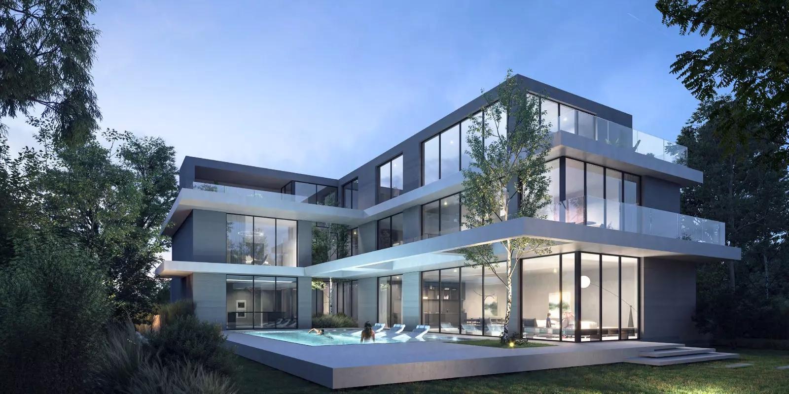 Private pool and terrace at a Jouri Hills villa, Jumeirah Golf Estates, Dubai