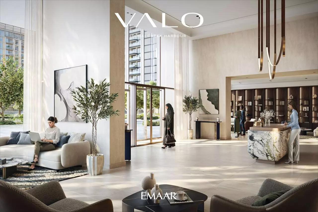 Valo development aerial view within Dubai Creek Harbour masterplan