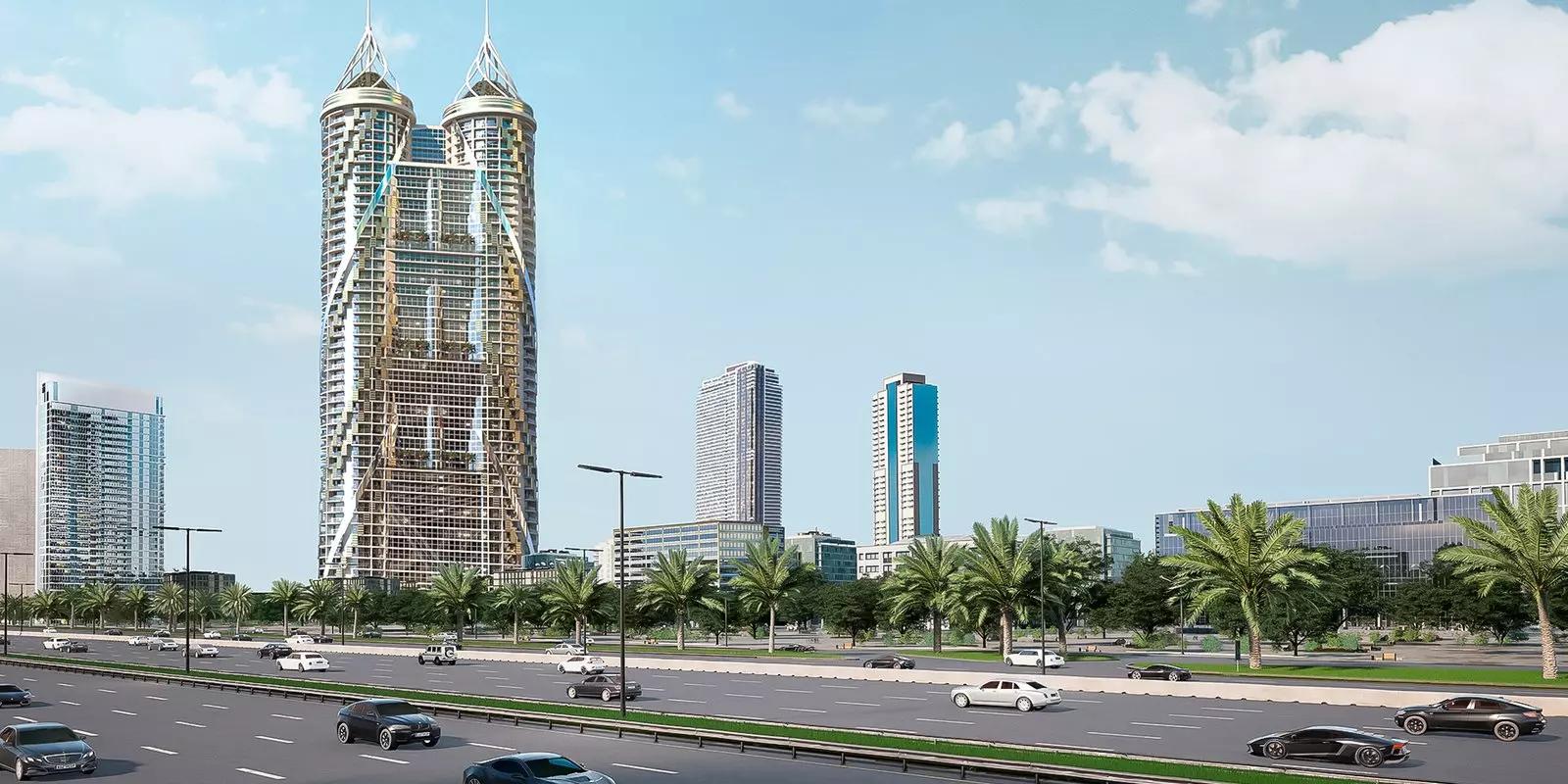 Exterior facade of The Biltmore Residences Sufouh in Al Sufouh, Dubai