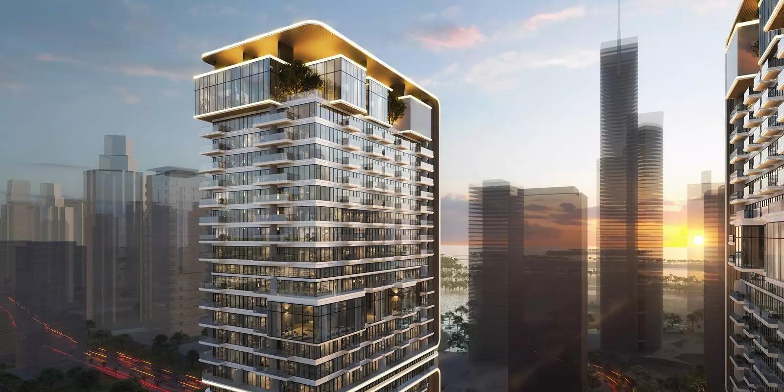 Upper House residential building facade, JLT, Dubai